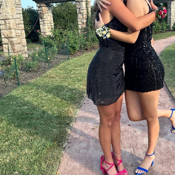 Oh Polly black homecoming dress with corset - Picture 7 of 7